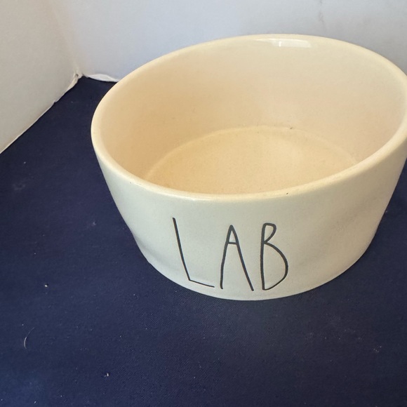 Rae Dunn 6" Dog Bowl LAB  Food Water Dish - Picture 1 of 5